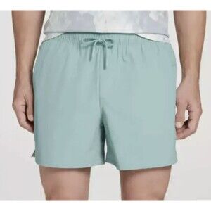 Men's VRST 5" Inseam Woven Nylon Dusty Teal Heather Running Shorts Size 2XL NEW